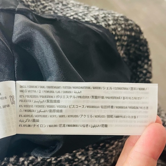 NWT Abercrombie & Fitch Textured Collarless Jacket - S - Picture 7 of 7